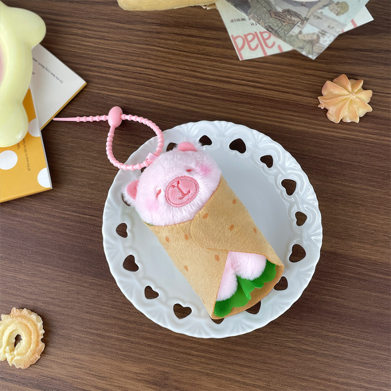 可爱迷你早餐系列小挂件公仔钥匙扣婚庆抛洒娃娃包包挂饰活动礼品|undefined
