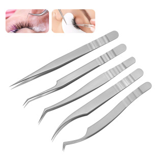 Ukraine Professional Grafting Eyelash Tweezers Beauty Eyelash Teachers Specialized Flowering False Eyelash Clip High Precision Wholesale Dolphin