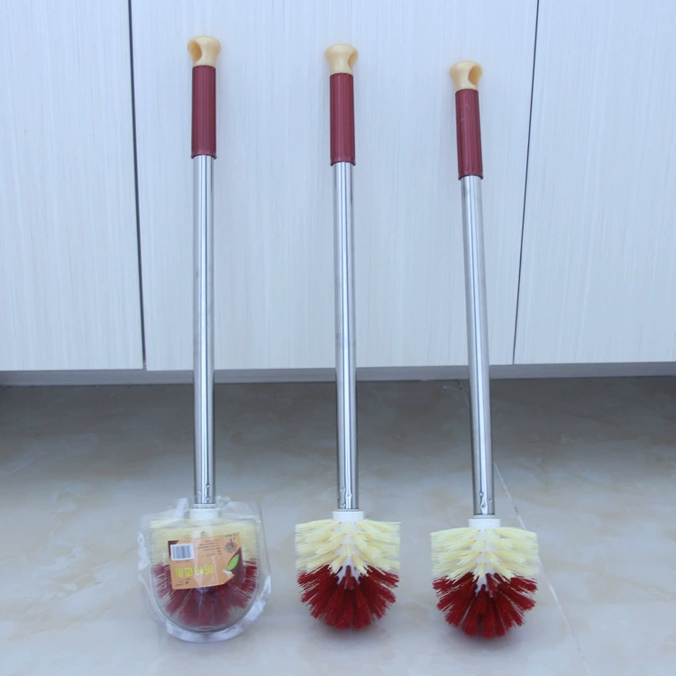 Санитарная щетка Xiyue из нержавеющей стали с длинной ручкой, упаковка в виде пузырьковой оболочки, щетка для унитаза, ручка из стальной трубы, круглая головка, щетка для унитаза с квадратной головкой, щетка для унитаза