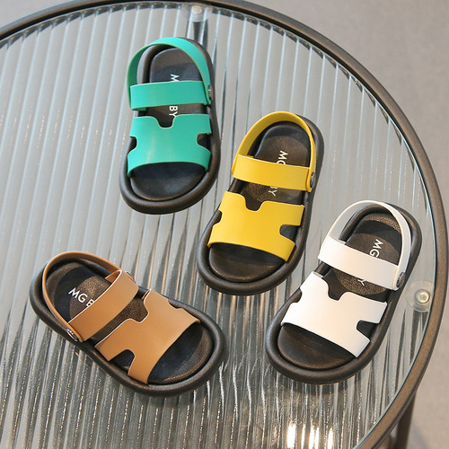 Korean style casual children's sandals, children's dual-purpose sandals and slippers, boys and girls beach shoes,  summer new children's shoes