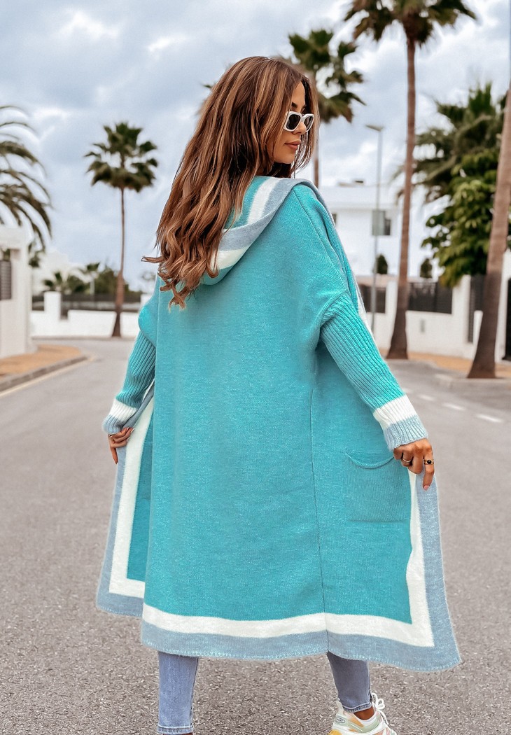 2024 autunno e inverno casual versatile con cappuccio lungo cardigan giacca nuovo abbigliamento da donna_voghion.com