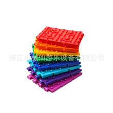 网红彩虹滑梯亲子乐园户外游艺设备四角无基础滚轮彩虹滑道厂家