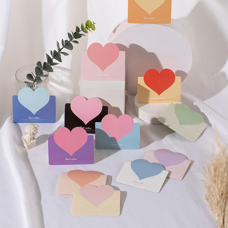 Sweet Heart Shape Paper Holiday Daily Card display picture 4