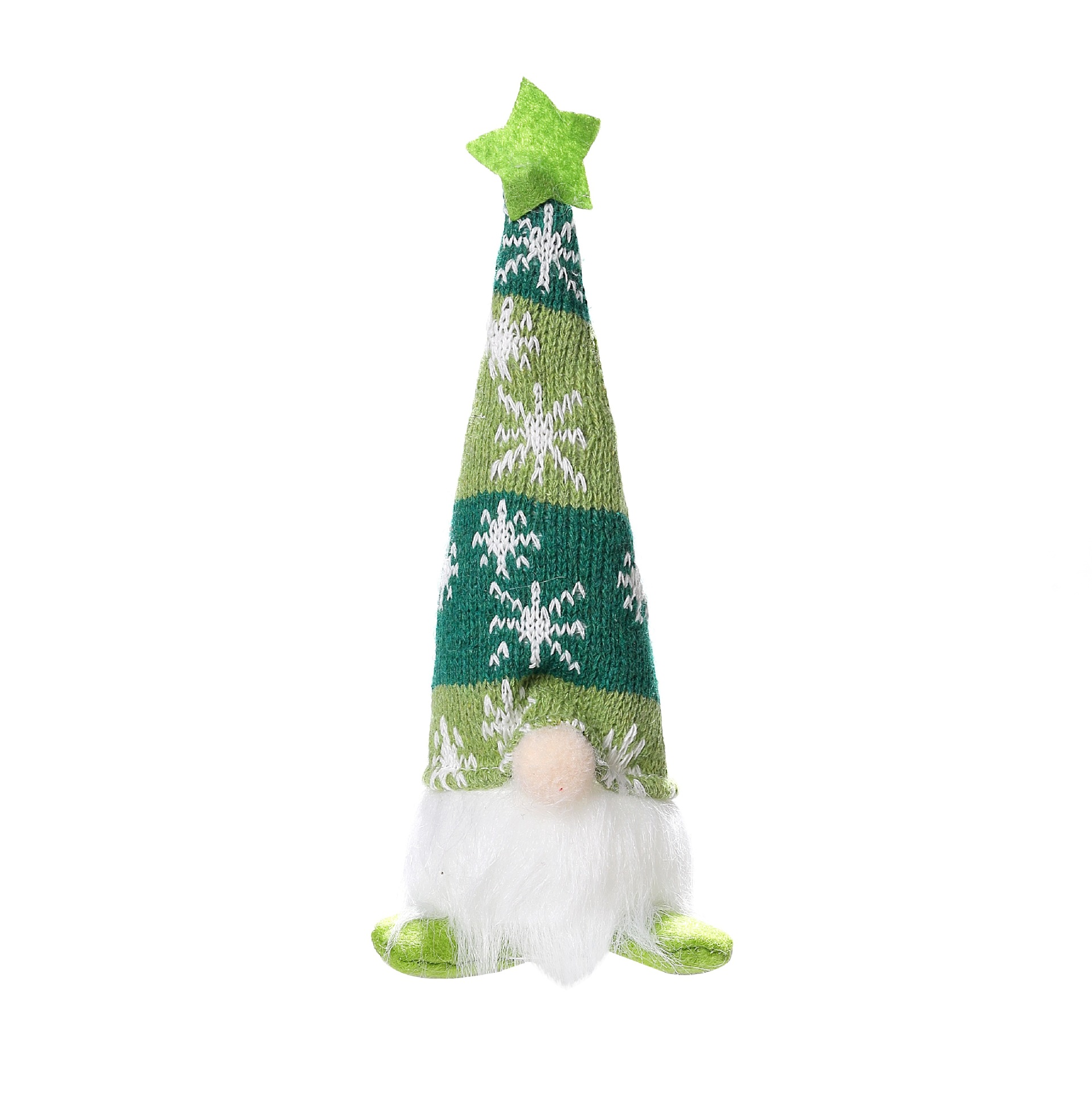 Decoraciones de Navidad copo de nieve sombrero de punto con lámpara Rudolph colgar piernas duendes muñecas muñecas muñecas adornos image 12