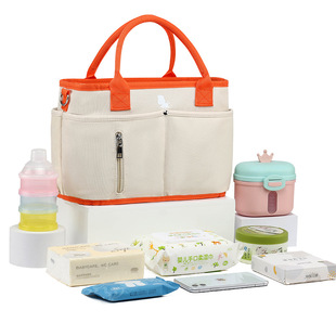 Foreign Trade Straight Hair Mummy Bag Portable Mother Bag Crossover Maternal and Infant Bag Fashionable Trendy Mother's Lightweight Large Capacity Outgoing Small Bag