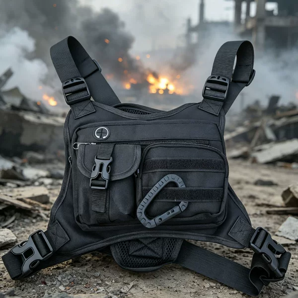 Cross-border multifunctional tactical vest, outdoor waistband equipment, molle system vest, wear-resistant and breathable chest bag