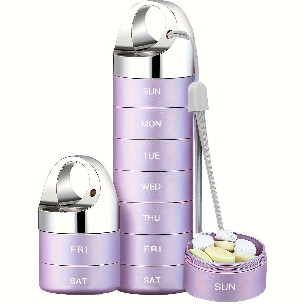 알약 상자*알루미늄 합금*165mm*38mm*38mm*보라색