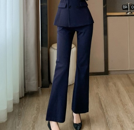 B259 navy blue bell bottoms