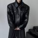 American-style PU Leather Jacket Men's Spring and Autumn British Pia Ya Men's High-end Sense Profile Biker Clothing Tide Leather Jacket