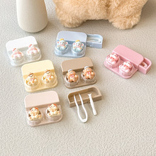 2025新款ABS材质美瞳盒收纳盒便携抽屉式隐形眼镜盒配件热销品