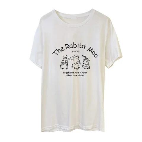 Women's Fashionable and Versatile Short-Sleeve T-Shirt with Cartoon Print, Cute, Slimming Top, Summer Casual Outfit - 2025 New Arrival