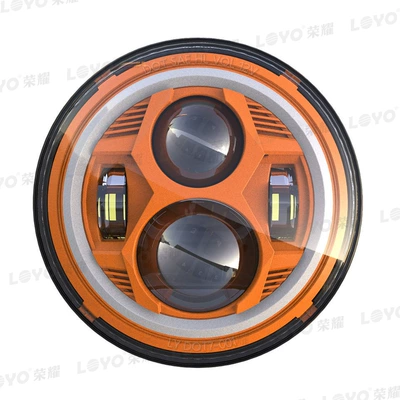 Led Headlight Assembly Harley: Motorcycle headlights, headlights - orange