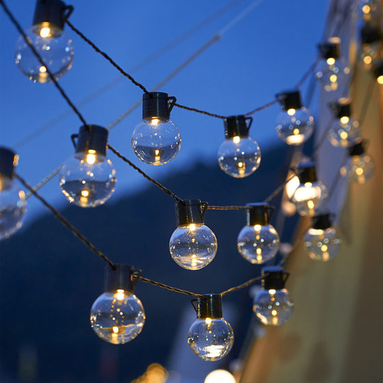 Outdoor camping atmosphere light ball string tent canopy decorative lights wedding led lights flashing lights string light bulbs