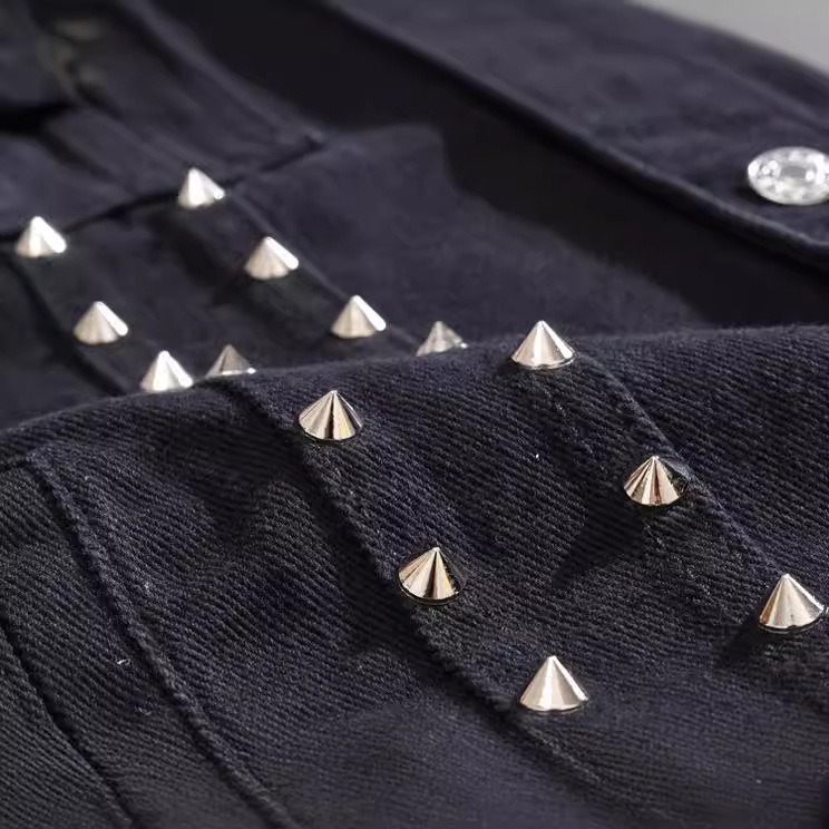 ファッションメンズ春夏秋モデル黒デニムベスト