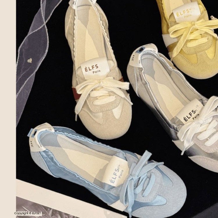 一脚蹬板鞋法式温柔2024秋季新款系透气小白鞋轻奢潮运动鞋女平底