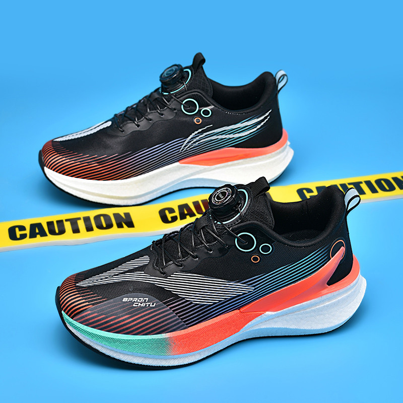Red Rabbit 8PRO zapatos de correr botón giratorio para hombres y mujeres, exámenes físicos de estudiantes de carreras de carbono de amortiguación de zapatos respirables