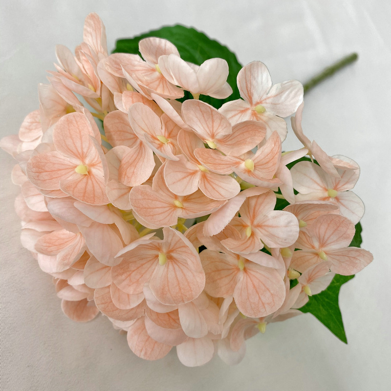 手触り婉曲約72枚のアジサイの家庭装飾花芸結婚祝いに偽花の手触りソフトゴムを配置してアジサイの花をシミュレーションした|undefined