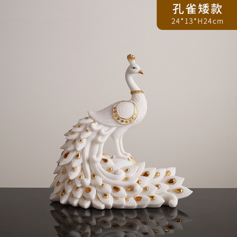 リビングルームの置物は軽くて豪華で高級な雰囲気のお酒棚の装飾品です。