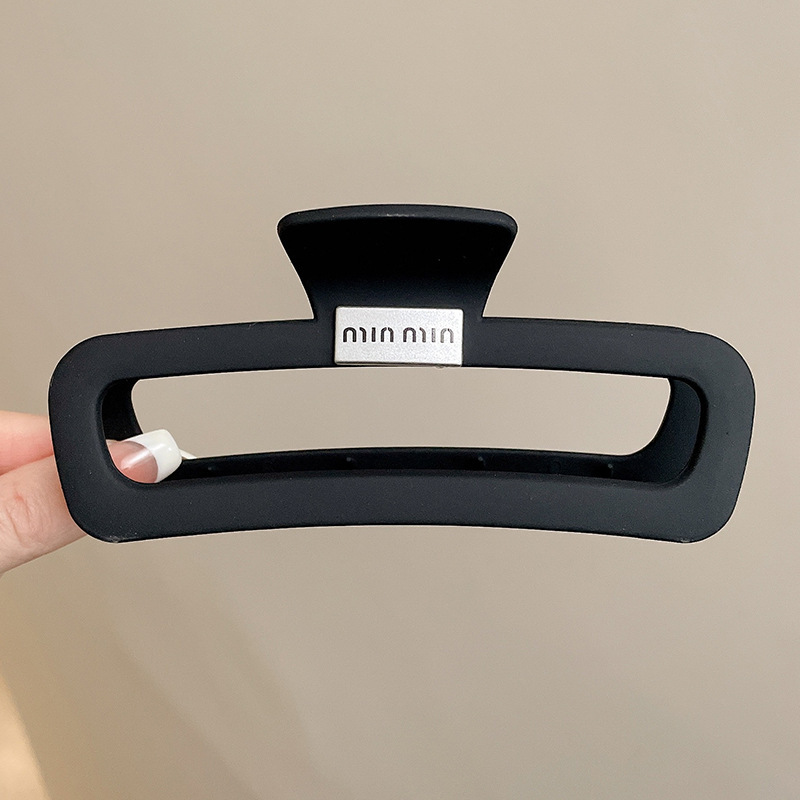 Horquilla para mujer de alta calidad clip de agarre negro tocado parte posterior de la cabeza clip de tiburón de pelo grande 2025 nueva horquilla