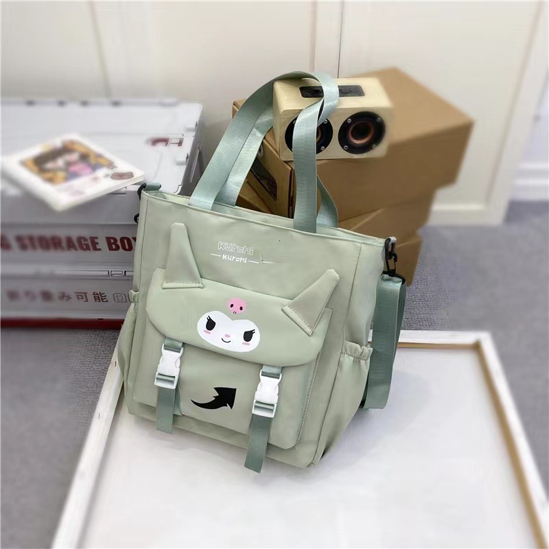 2024 estudiantes bolso de estilo explosivo simple y de gran capacidad nuevo bolso de mensajero de un solo hombro de moda para mujer bolso de viaje