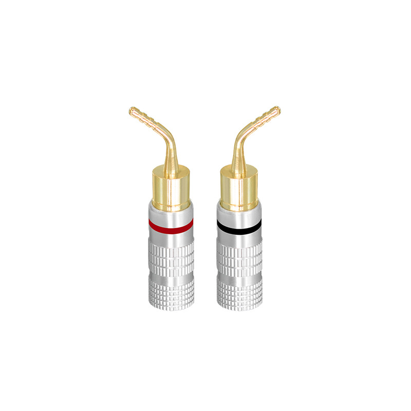 Nakamichiバナナプラグ銅金メッキ発熱スピーカースピーカーケーブル溶接なし4.5mmバナナヘッド