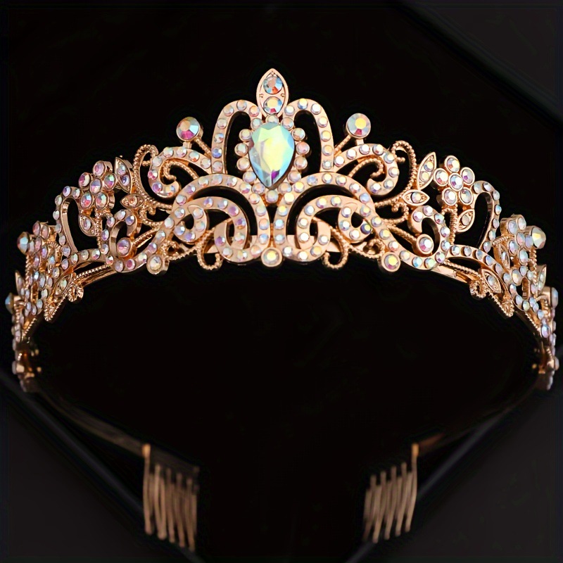 Luxurious, Bridal, Shiny Style Luxurious Bridal Shiny Women's Adults Crown Knot Alloy Plating Crown