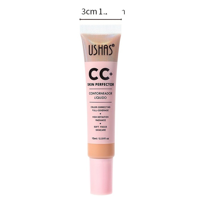 USHAS Cross-border 6 colores corrector hidratante e ilumina el tono de la piel de larga duración sin maquillaje base líquida impermeable corrector aislado