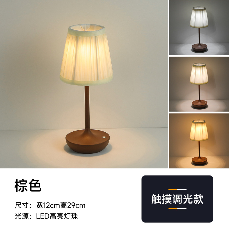 国境を越えた新製品の復古的で贅沢な布芸の部屋の明かりの寝室のレストランの雰囲気の明かりのベッドの頭は充電の電気スタンドを飾ります。|undefined