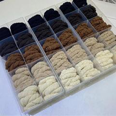 新作シンプル伸縮性モランディカラー雲型タオルリングヘアゴムおしゃれ万能ヘアロープゴムバンドヘアアクセサリー高弾性