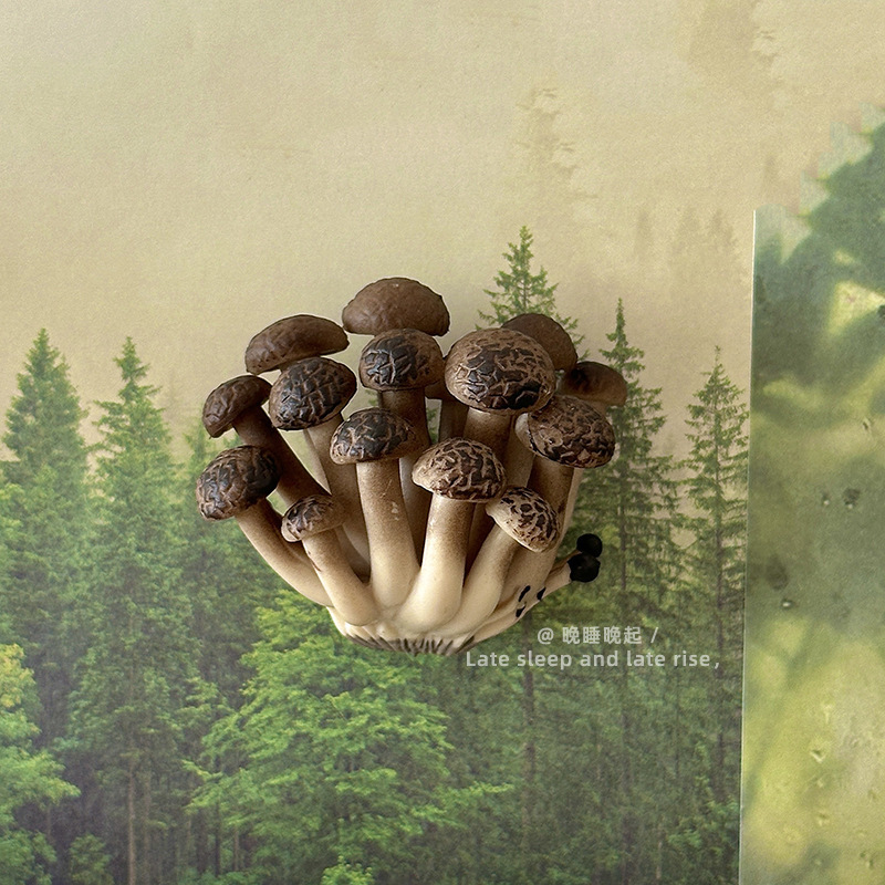 森林里的蘑菇~仿真蘑菇冰箱贴磁吸装饰品3d立体创意个性强力磁吸|undefined