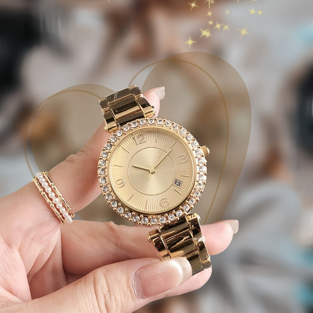 여성용 안개꽃 시계의 새로운 모델, 밝은 별이 빛나는 하늘 스틸 밴드 시계, 인터넷 유명인 상품, 패션 트렌드 쿼츠 시계 DW 도매