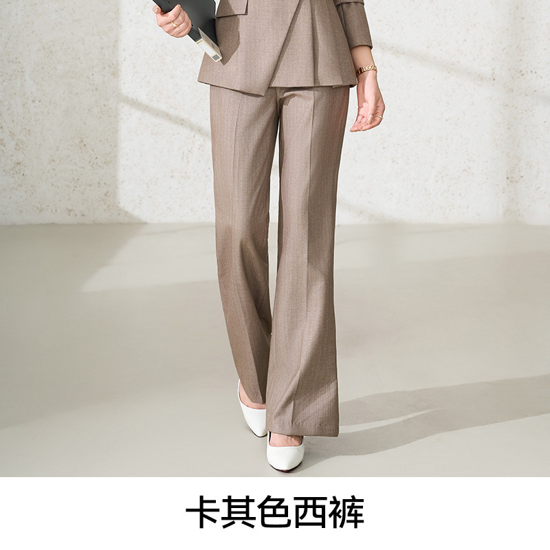 条纹西装外套女春秋季2025新款设计感轻职场职业正装高端西服套装|undefined