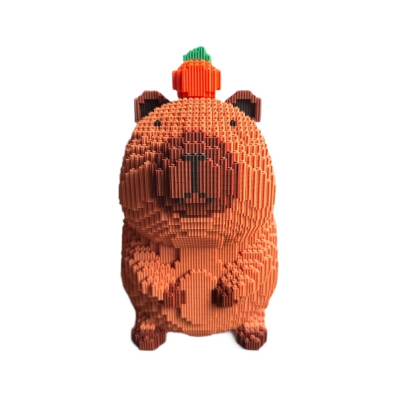 カピバラシリーズビルディングブロックおもちゃクロスボーダー卸売露店子供の教育組み立て装飾品立体パズルトレンディなおもちゃ|undefined