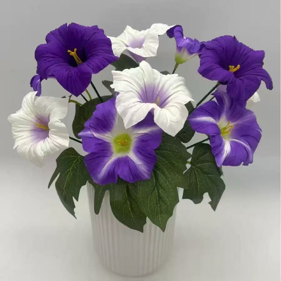 7 flores de simulación de marioneta transfronteriza temu Amazon explosión jardín verde flor decoración floral artificial mano de flores