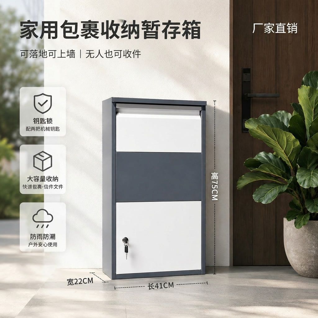 Шкаф для посылок Home Doorstep Express 750мм замок с ключом