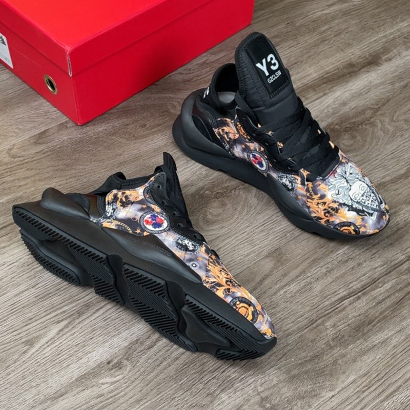 Y3 Fashion Shoes Summer Explosions Men's Black Samurai Torre Shoes Personalized Graffiti Couple Shoes Genuine Leather Thick Sole Casual sneaker