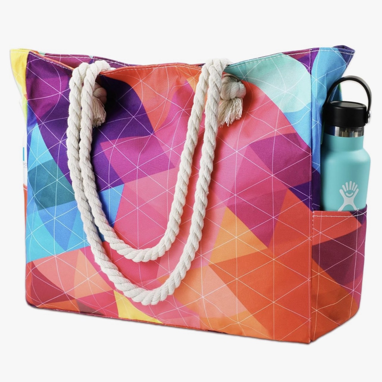 Cross-border Bestseller Ocean Whale And Turtle Print Shoulder Shopping Reusable Large-capacity Beach Bag, Fashionable_voghion.com