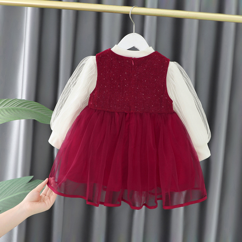 Koreanische Version Trend 4 Frühling und Herbst wenig verwestlichte d, Mädchen 1-2-3 Jahre alt Internet Promi Prinzessin_voghion.com