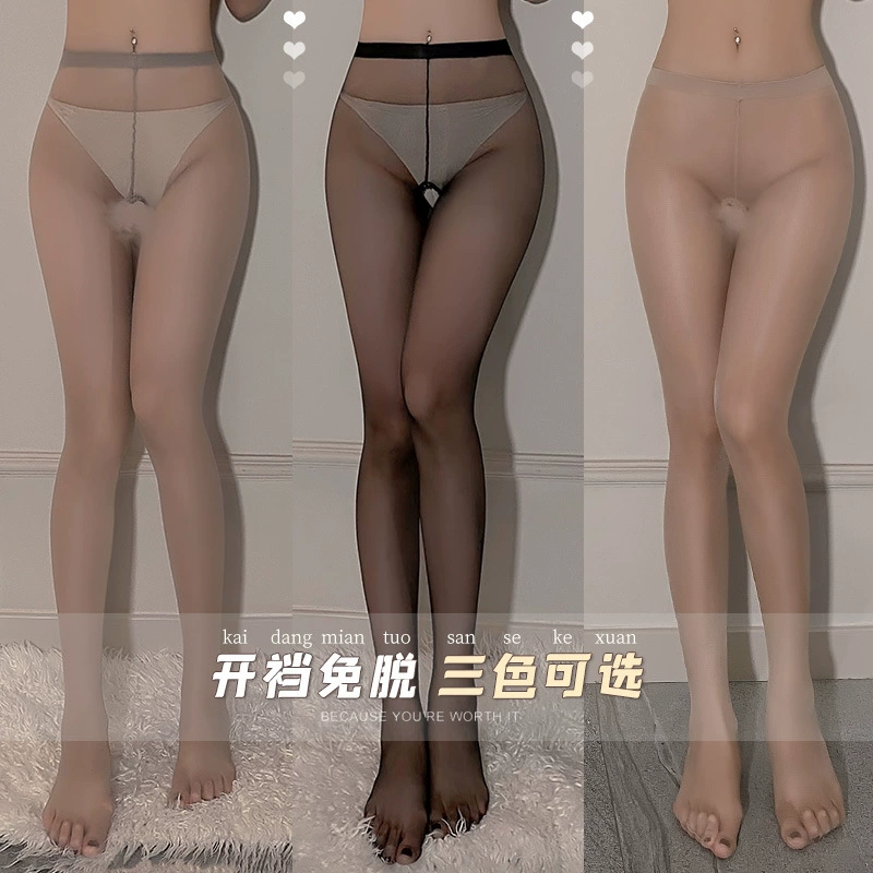 霏慕 Sexy underwear sexy stockings passion and perspective temptation open-end pantyhose foreign trade wholesale 7349