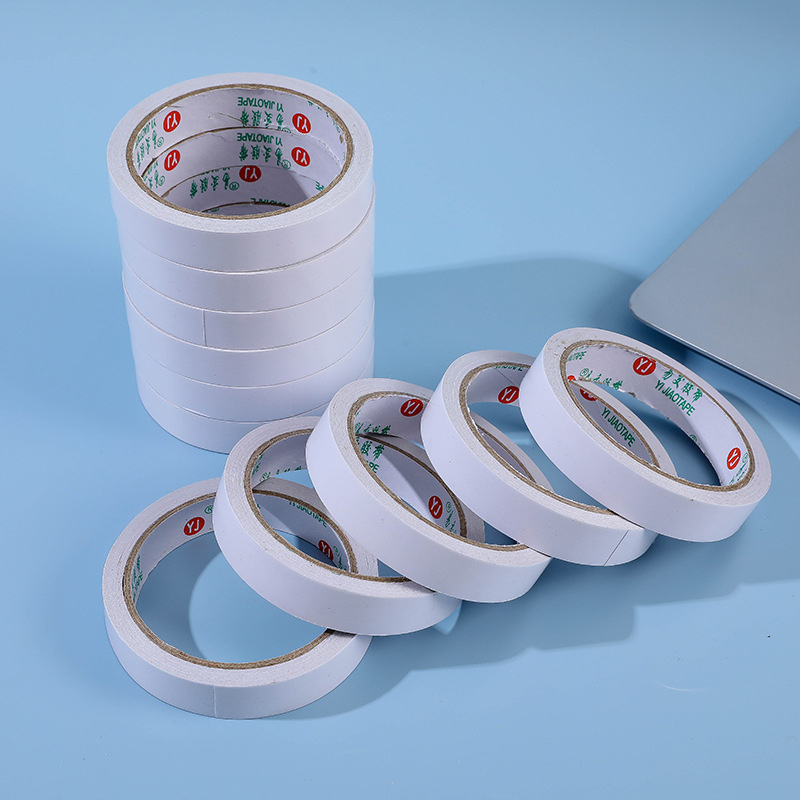 多功能两面固定粘胶贴易撕高粘办公文具用品儿童手工双面胶带批发