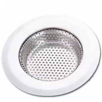 Drainage filter basket kitchen utensil stainless steel metal strainer tool sink drain outlet anti-clog floor drain