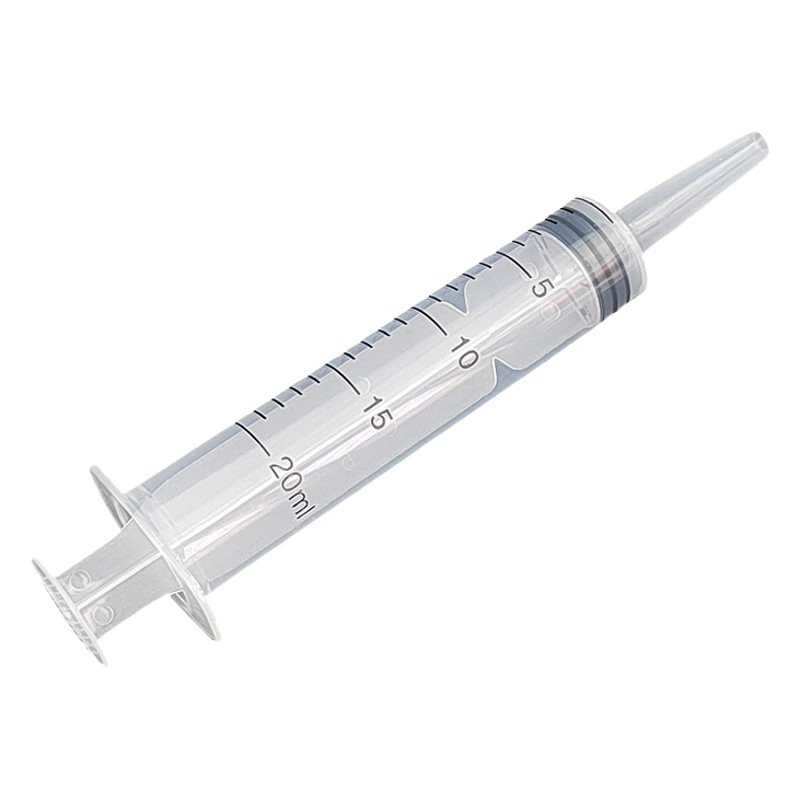 Шприц 20 мл без иглы, пластиковый инжектор с широким горлышком, ирригатор, шприц для кормления и клизм, электронный.