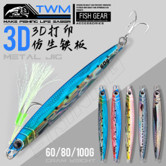 Twm 3dプリントバイオニック鉄板海釣りがゆっくりと揺れて落ちます。