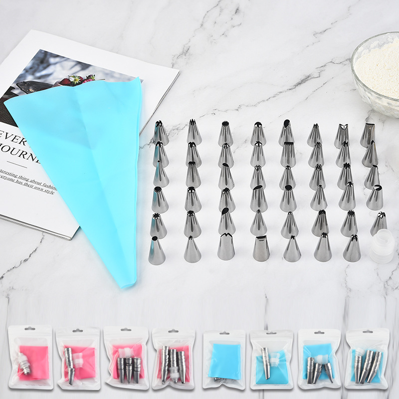 Amazon hornear herramientas pastelería boquilla traje de acero inoxidable pastelería bolsa suministros estricta selección fábrica directa al por mayor