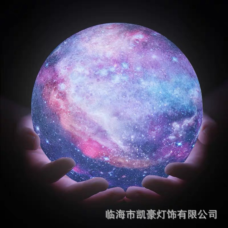 Fábrica al por mayor 3D Luna lámpara linterna cumpleaños Día de San Valentín regalo LED Lámpara decorativa Luna luz de la noche