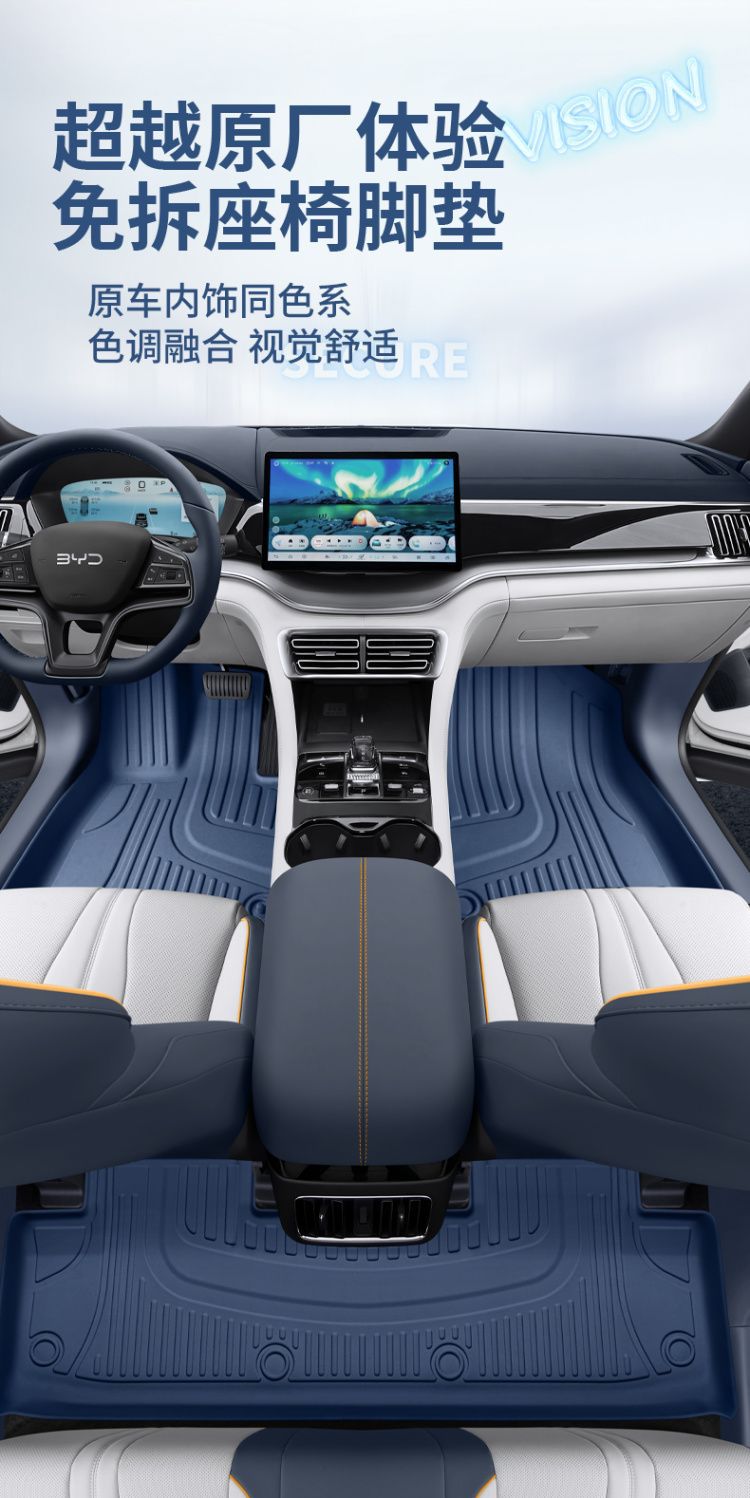 Suitable for Byd Song Plus Floor Mats Surrounding Song Plus Dmi/Ev Interior Tpe Car Floor Mats Trunk Mat