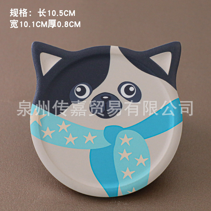Cerámica posavasos gato creativo montaña corcho absorbente montaña lindo mascota de dibujos animados creativo regalo logotipo personalizado impresión