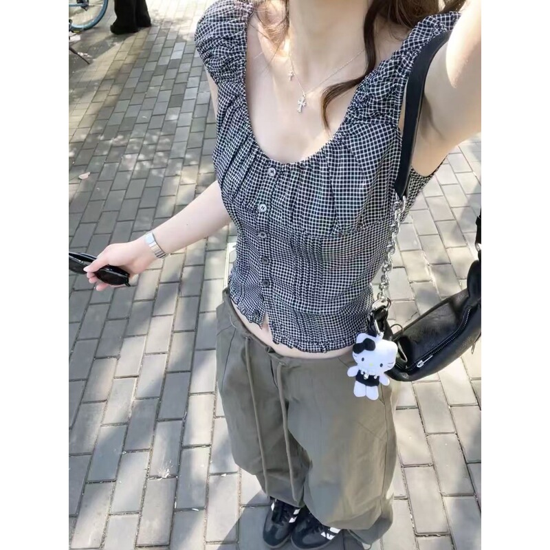 2025 夏のシャツトップス女性の Tシャツファッション新カジュアル多用途イントレンディなデザインドロップシッピング|undefined