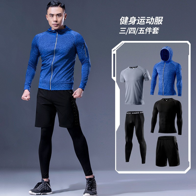 Manufactor Supplying man outdoors motion Bodybuilding run The abdomen Tight fitting Long sleeve compress One piece On behalf of