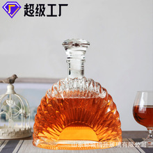 葡萄酒瓶外贸洋酒瓶750ml洋酒玻璃酒瓶空瓶子威士忌酒樽容器水晶